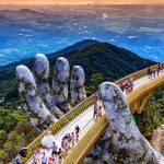 The Golden Bridge in Vietnam. A Pair of Giant Hands.